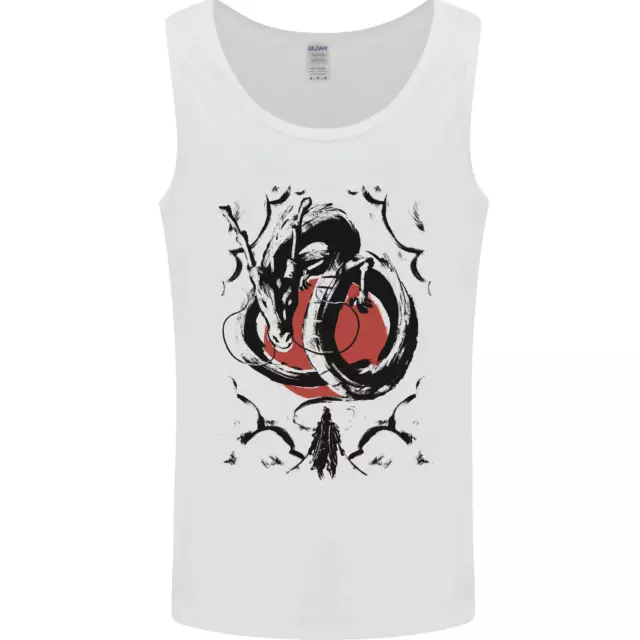 Gilet da uomo Samurai Warrior Dragon & Sun Fantasy MMA