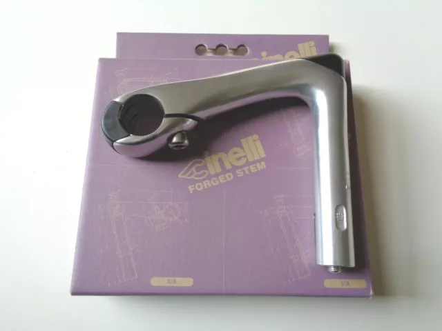 *NOS Vintage 1990s CINELLI OYSTER silver anodized head stem - 125mm*