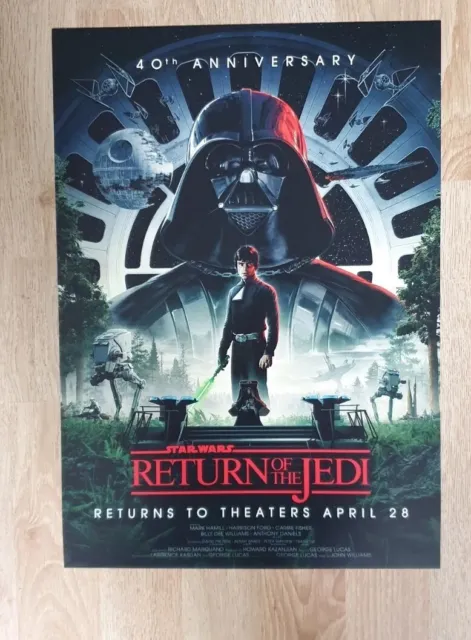 Star Wars Return Of The Jedi 40th Anniversary Poster A3