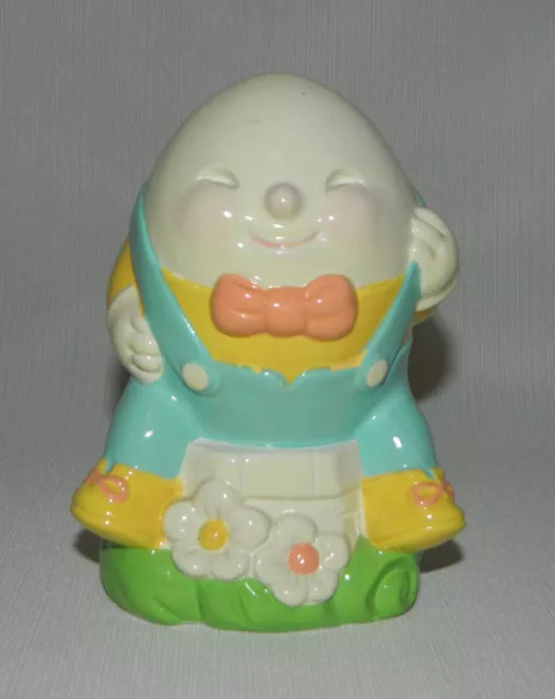 Vintage Avon 1982 Humpty Dumpty Coin Bank Hand Crafted/Painted Ceramic 5 1/4" T