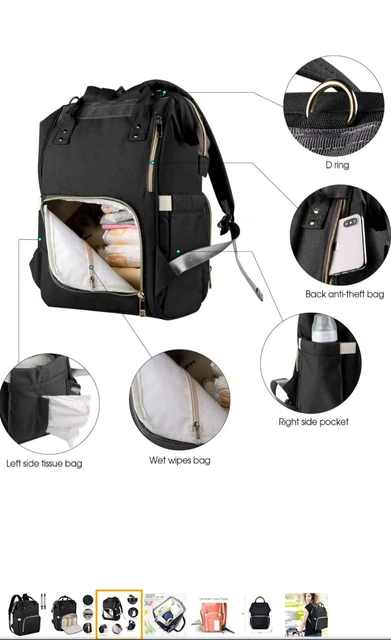 Living Traveling Share Baby Diaper Bag Multi-Function Travel Waterproof Backpack 3