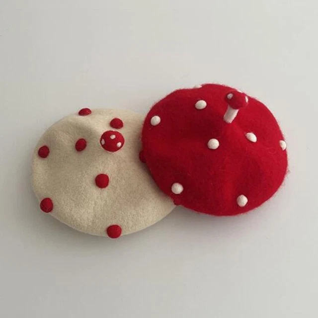Lana bambini berretti fungo pittore cappello autunno inverno bambino berretto cappello bambina ragazzi