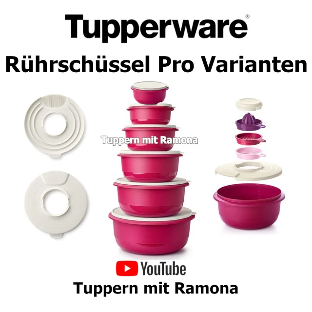 Tupperware Rausel TUPPERWARE RÜHRSCHÜSSEL PRO Varianten beere Spritzschutzdeckel ...