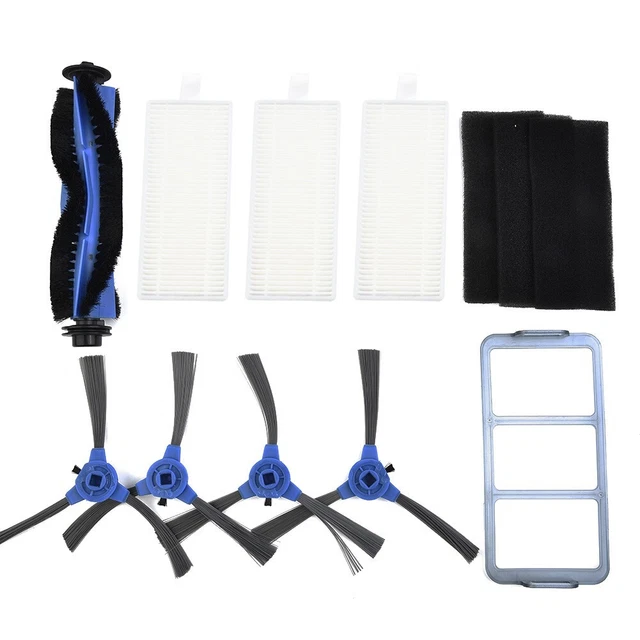 Filtres+Pinceaux+Éponge+Réseau Kit for Eufy Robovac 11S Robovac 15C Pièce Outil