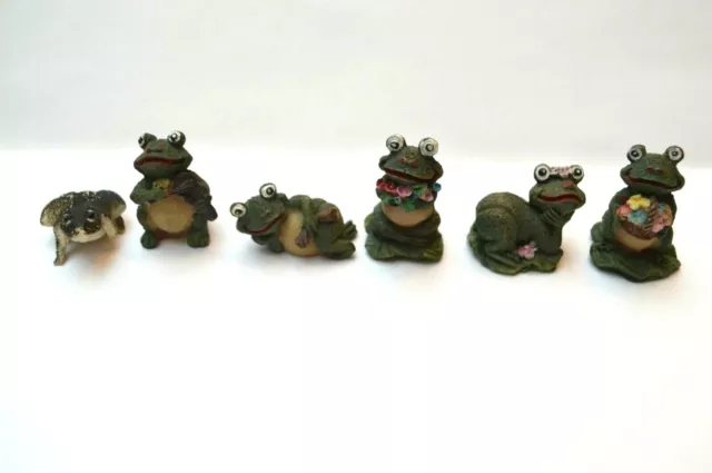 Jouet Lot Petit Grenouille En Resine Kinder