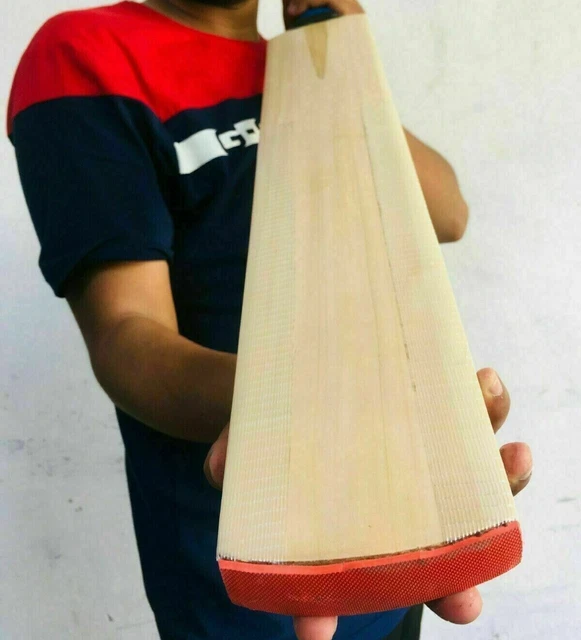 Batte de cricket à bord épais en saule anglais de 42 ++ mm, sur mesure,...