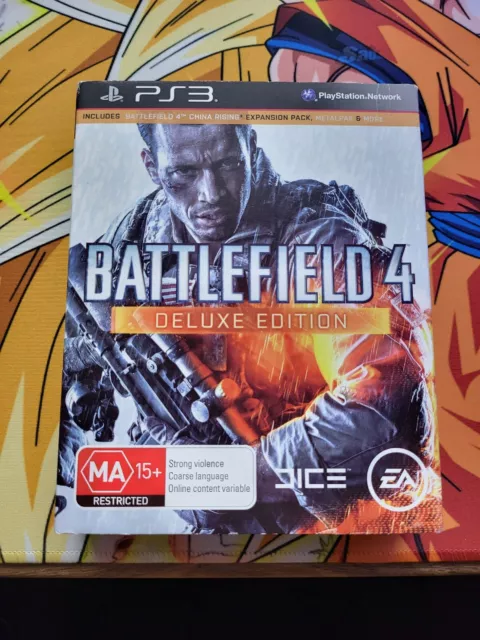Battlefield 4 Deluxe Edition w/ Metal Pack Case, China Rising PlayStation  PS3
