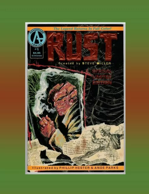 Rust #1 Special Limited Edition 1992 Adventure Comics 1st Appearance of Spawn Ad