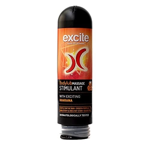 Excite Lubrifiant intime et gel de massage effet chaleur 2 en 1 avec Guarana. Ve