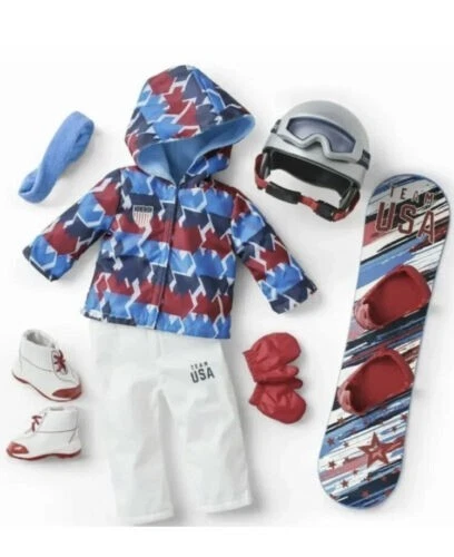 American Girl Team USA Snowboarding Set New in Box Olympics