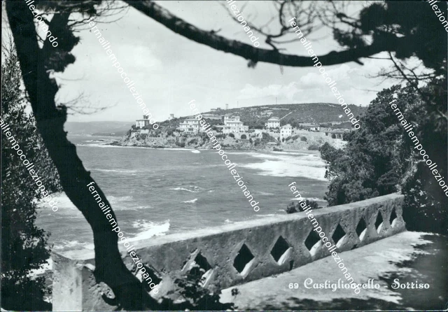 cg278 cartolina castiglioncello sorriso provincia di livorno toscana