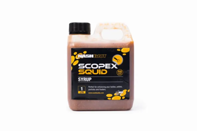 New Nash Scopex Squid Liquid Bait Soak/ Hookbait Spray/ Spod Syrup Carp Fishing