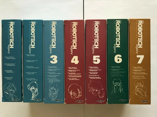 LOT DVD ROBOTECH Collection Legacy The Macross Saga Box 1-7 films ADV ...