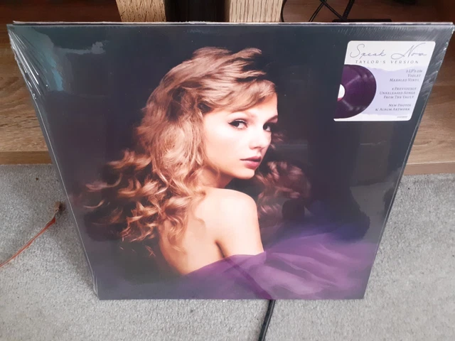 TAYLOR SWIFT-SPEAK NOW Taylors Version 3 X VIOLET MARBLED VINYL-SEALED ...