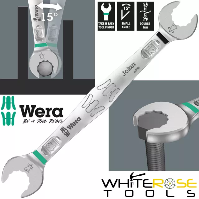 Wera 003765 Joker Double Open-Ended Wrench - 17 + 19mm