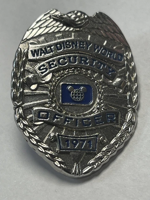 Disney WALT DISNEY WORLD SECURITY Pin Trading Badge PIN 1971 Disney WALT DISNEY WORLD SECURITY Pin Trading Badge PIN 1971