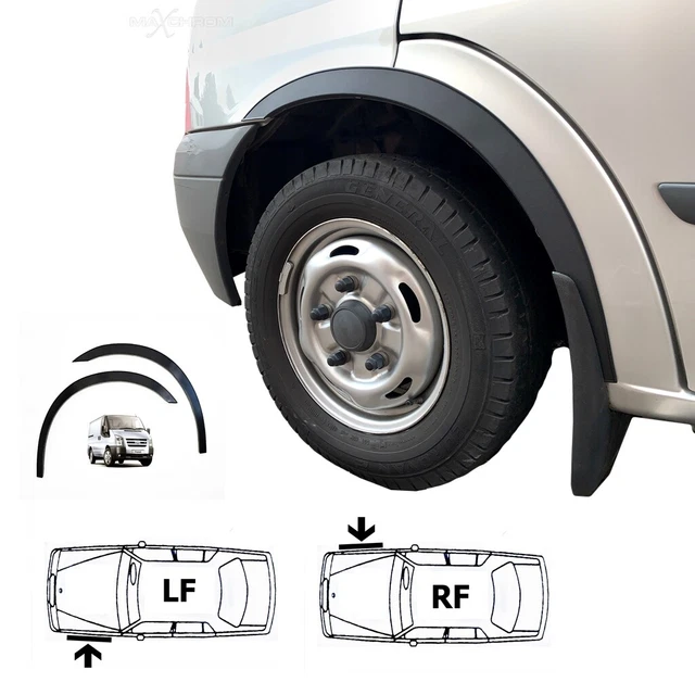 FORD TRANSIT MK7 Front wing wheel arch trims Matt Black styling set 2