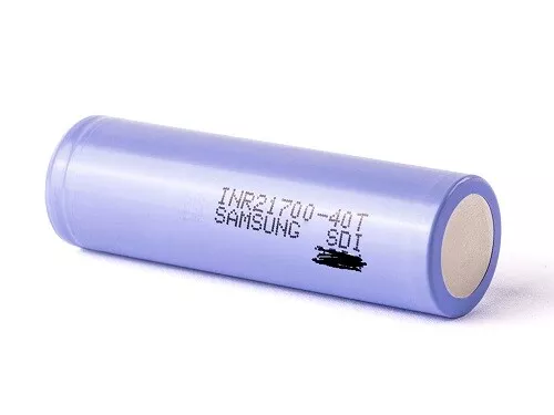 2er Samsung SDI INR21700-40T 21700 3,6V 4000 mAh Akkuzelle Li-Ion