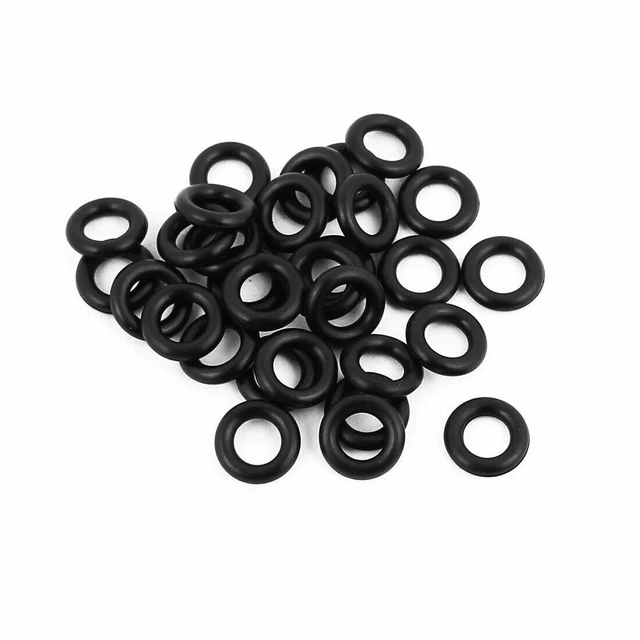 30Pcs 8.5x1.9mm Rubber O-rings NBR Heat Resistant Sealing Ring Grommets Black✦KD