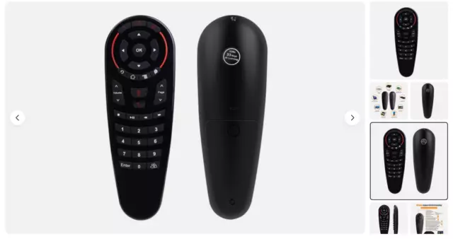 G30S Remote Control for Android TV Box,6 Axis Gyroscope Voice Remote Controller