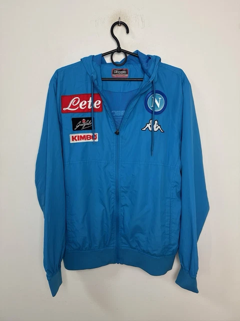 Veste D'entraînement SSC Napoli Kappa 2017/2018 – Bleue, Taille S (très Bon état)
