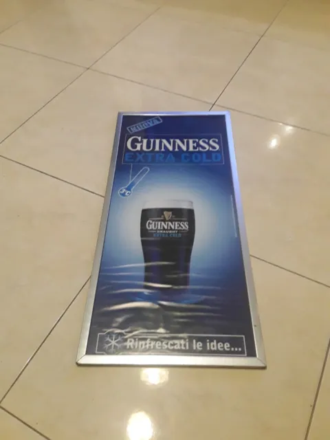 Poster Pubblicitario Con Cornice Nuova Guinness Exstra Cold Rinfrescati Le Idee