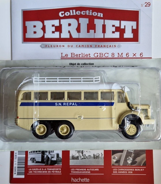 Berliet GBC 8 M 6X6 Gazelle 1/43 Métal 1956 Camion Français Neuf Emballage