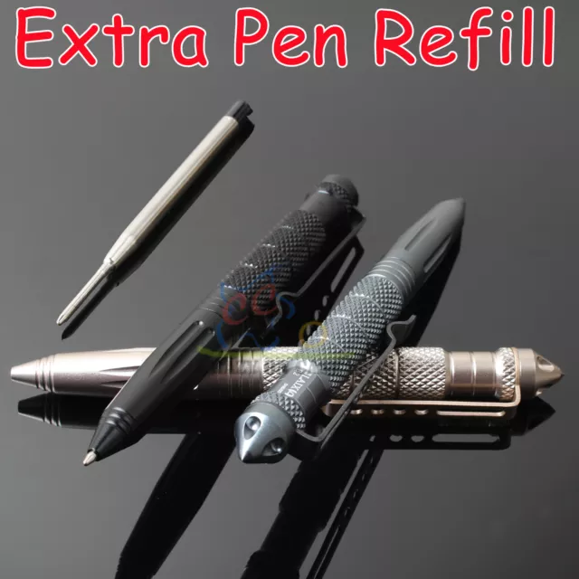 SELF DEFENSE TACTICAL PEN Glass Breaker & DNA Catcher Survival Tool Defence Gear