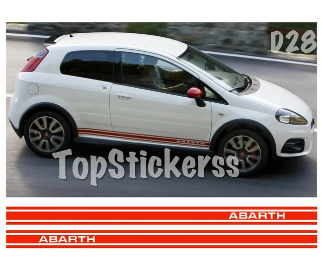 FASCE ADESIVE FIAT 500 ABARTH Strisce Laterali Adesivi Fiancate 500