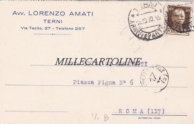 TERNI Lorenzo Amati    1931 testatina 