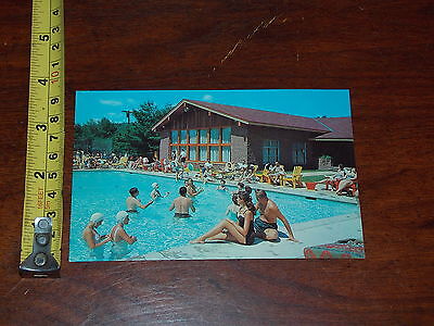 Postcard Vintage Old Rare Hidden Valley Finest Dude Ranch Lake Luzerne New York