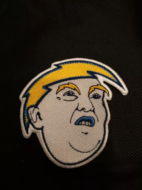 San Diego Chargers Trump Bolt embroidered iron on patch 3."x 3”