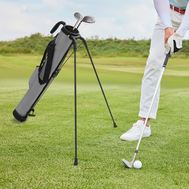 GOLF PENCIL STAND Carry Bag Golf Stand Bag Portable Golf Carry Bag Grey GOLF PENCIL STAND Carry Bag Golf Stand Bag Portable Golf Carry Bag Grey
