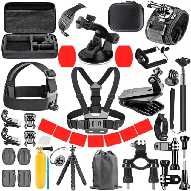 Kit Accessori Action Cam GoPro Videocamera Sport Treppiede Supporto Universale