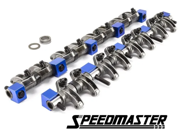 Speedmaster Mopar Chrysler BB 383 440 1.6 Ratio Roller SS Rocker Arm Shafts Set