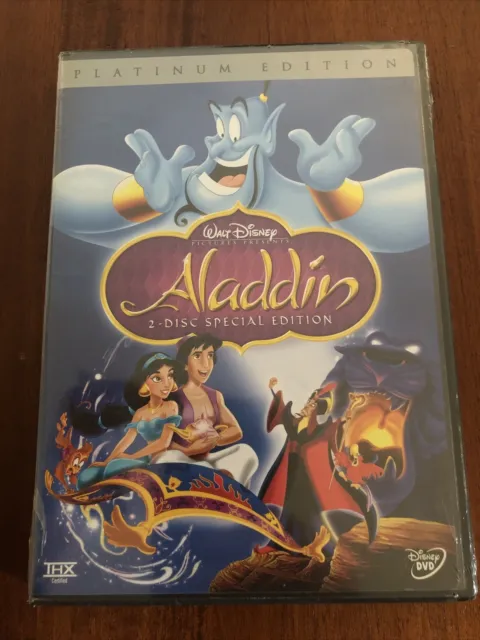 Aladdin, Walt Disney. Sealed New DVD, 2-Disc, Platinum Edition) Special Edition