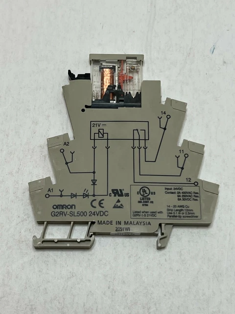 Omron G2RV-SL500 24VDC Interface Relay Slim Single