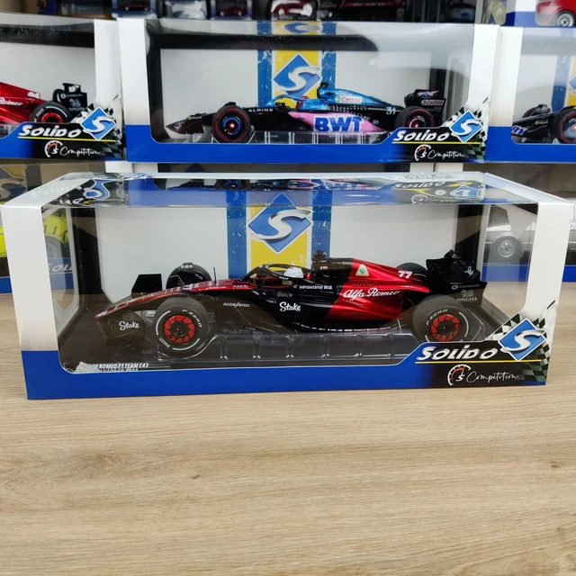 Miniature F1 Solido Alfa Romeo F1 C43 – Grand Prix Du Canada 2023, Pilote Valtteri Bottas, Neuf Sous Boîte, Collectionneur