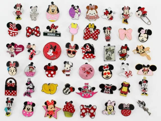 Disney Minnie Mouse Trading Pin Lot  *6 Random Pins Per Lot*