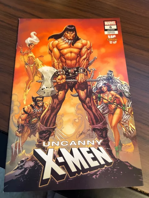 Uncanny X-Men #6 Marvel Comics J Scott Campbell VS Conan Variant Cover 2018