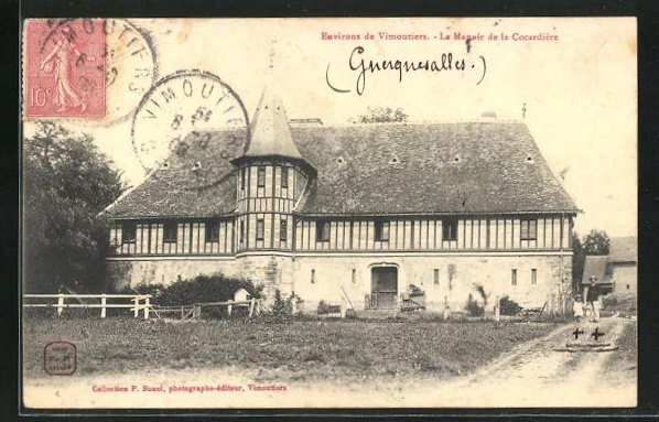 CPA Vimoutiers, le Manoir de la Cocardiére 1906