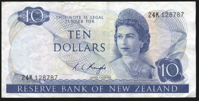 New Zealand - $10 - Knight - 24K 128787 - Fine