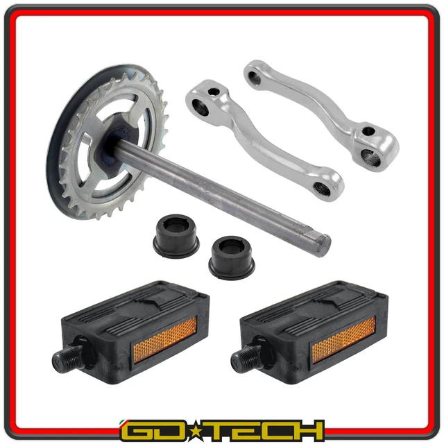 KIT PEDIVELLE PEDALI IN PLASTICA NERO NERA PER PIAGGIO CIAO C7 PX P Pxv Pv Piaggio Si Bravo Ecc - Foto 11