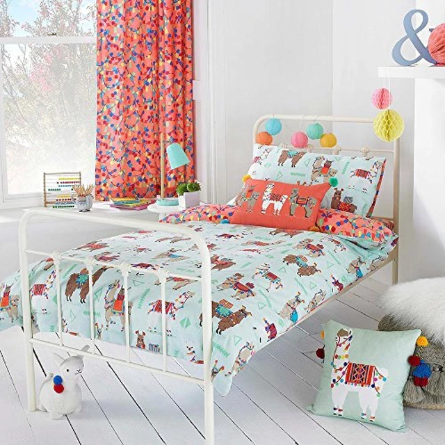 Little Furn  Set de Funda de Edredón Llamarama para Niños/Niñas (RV1218)