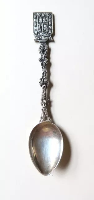 Vintage Granada High Grade Silver Souvenir Teaspoon
