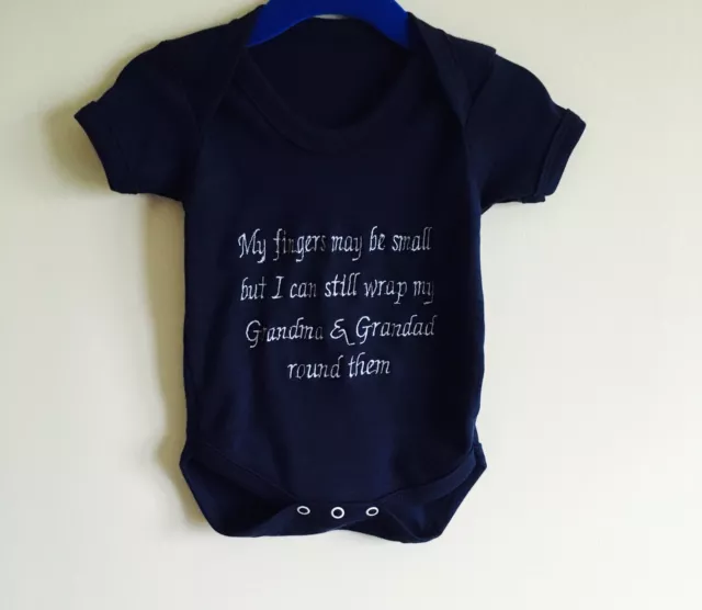 Grandma & Granddad Baby Grow, Vest, Outfit, Bodysuit Newborn Personalised Gift