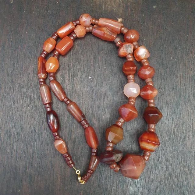 Old Ancient Persian Himalayan African Carnelian Beads Agate Beads necklace
