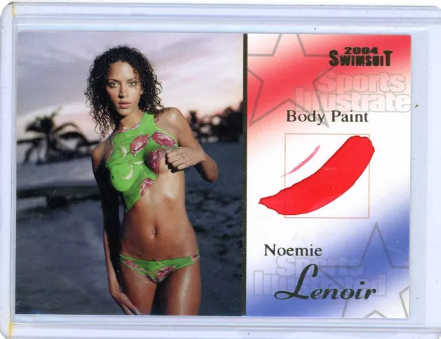 Noemie Lenior 2004 Sports Illustrated Si Swimsuit #Bp 8/10 Body Paint Card