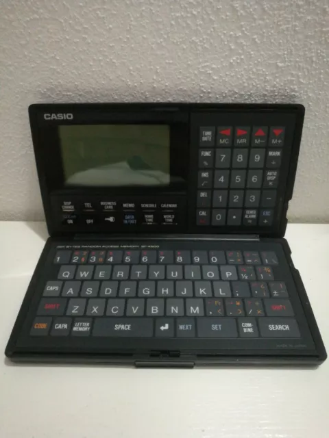 Vintage 1980s Casio SF-4500 Digital Diary Calculator Memo Calendar