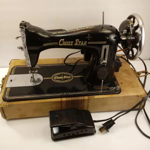 Singer clone Sinsei Cross Star Clone Heavy Duty Sewing Machine Very Nice Working